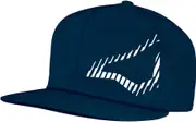 Macna Logo Side Snapback Cap, white-blue for Men One Size White Blue