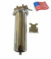 TechTongda Stainless Steel High Pressure Filter Housing 10"L Cartridges 3/4"NPT