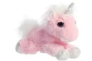 Aurora Enchanting Dreamy Eyes Heavenly Pink Unicorn Stuffed Animal - Captivating Gaze - Aesthetic Appeal - Pink 10 Inches