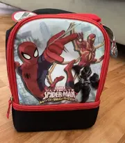 NWT Marvel Ultimate Spiderman Web-Warriors Thermos Dual Compartment Lunch Box