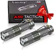 LETMY Tactical Flashlight, Super Bright LED Mini Flashlights with Belt Clip