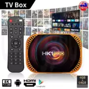 8K 4GB+64GB Wifi Intelligent TV Box HK1 RBOX Android 11 Amlogic S905X4 Player