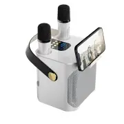 NNEOBA High Power Karaoke Bluetooth Speaker with Dual Microphone