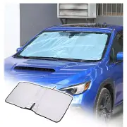 Foldable Car Front Windshield Sunvisor Kit Sunproof Trim For Subaru WRX 2022-24