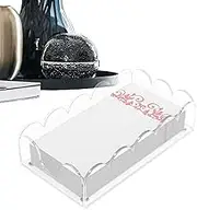 Clear Napkin Holder - Acrylic Paper Napkins Organizer | Kitchen Towel Tray| Paper Towel Holder | Cocktail Napkin | Modern Acrylic Cocktail Napkin Tray for Table, Kitchen, Bathroom