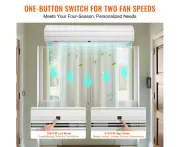 1.2m Commercial Indoor Air Curtain, Dual Speed, 2038m3/h, UL Certified