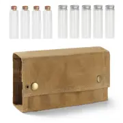 Portable Camping Condiment Bottle Storage Bag Canvas Seasoning Storage J5N4