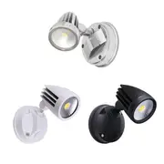 Fortress II Single Exterior LED Security Light 15w CCT in Black,White or Silver