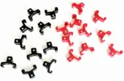 20 GOLIATH INDUSTRIAL ABS 3/8" RED & BLACK REPLACEMENT SOCKET RACK RAIL CLIPS