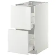 METOD base cb 2 fronts/2 high drawers, white Maximera/Ringhult white, 40x60x80 cm