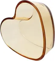 FONDOTIN Glass Pinch Bowls Heart Shaped Dappen Dish Versatile Small Bowls for Steaming Eggs Baking Cakes Puddings Microwave Oven Safe Easy to Clean Kitchen Container