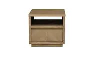 MD Dole Solid Timber Parquetry Finish 1 Drawer Lamp Table