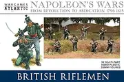 Napoleon's Wars: British Riflemen (32 Multi Part Hard Plastic 28mm Figures)