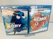 Disney•Pixar’s Finding Dory & Finding Nemo Movie Lot [ Blu-Ray, 2003 ] NEW