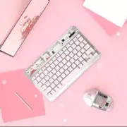 Sanrio Hellokitty Pink Wireless Mouse Transparent Mechanical Super Cool Gaming M