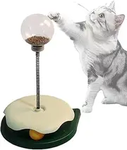 Qkbuza Cat Puzzle Feeder,Cat Enrichment Toys Treat Ball | Anti-Gulping Pet Ball for Feeding Boredom Reduction Kitten Development Swatting Hunting Biting