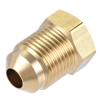 Brass Pipe Fitting 3/8 SAE Flare Male 1/4 SAE Female Thread Tubing Connector