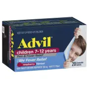 Advil Children's Chewable 7-12 Years Tab X 20 (Alternative to Nurofen)