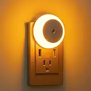 6 Pack LED Night Lights, Plug in Indoor Light for Kid Baby Nursery Night Lights, LED Wall Lights for Closet, Bedroom, Bathroom, Kitchen, Corridor, Hallway Stair, Dusk to Dawn Sensor, Warm Light