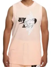 Nike Air Jordan Jumpman Wings Classic Jersey Crimson Tint Size Large
