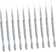 HONITANO 2Sets Nail Art Drawing Pens Fine Line Drawing Brushes for DIY Nail Designs Easy to Use and Home Manicures