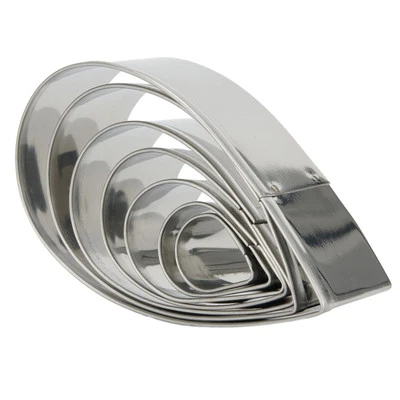 Easy Demoulding Stainless Steel Cookie Cutters Rose Cutter Water Drop Shape