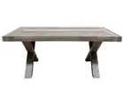 Extendable Table Rectangular Oak Aged Modern Design Studio Cooking