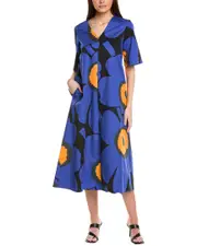 Marimekko Kellotus Unikko Maxi Dress 34 Blue