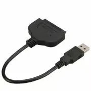 USB 3.0 to 2.5" SSD HHD SATA III Hard Drive Adapter Cable UASP Black Converter