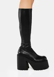 [Windsor Smith] Dreamz Black Stretch Sock Boots