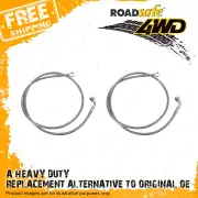 2 Pcs Roadsafe Rear 5-6"Lift Braided Extended Brake lines for Nissan Patrol GQ