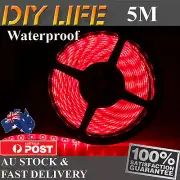 Waterproof 5M 12V Red 3528 SMD 300 LED Strips Led Strip Lights car boat Caravan