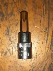 150x T40 - 1/4" square drive Torque Torx socket Bit. CRV. MO. Solid without hole
