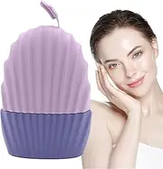 Silicone Ice Roller - Face Ice Rollerr, Reusable Cooling Massagerr | Skin Care Ice Mold Puffiness Reducer Pore Minimizer, Cryo Facial Massager, Beauty Tool for Women & Men
