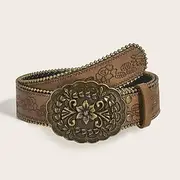 Women's Belt PU Light Yellow Light Brown Camel Brown Khaki Waist Belt Street Holiday Floral
