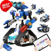 Robot J Smart Robot Building Kit – 6-in-1 Programmable RC Robot/Tank