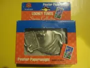 1997 U.S. Postal Service Looney Tunes Pewter Paperweight Stamp Collection Taz