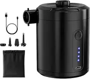 Air Pump for Inflatables | Rechargeable Portable Electric Air Inflator | Fast Wireless Compressor Tool Low Noise Mattress Inflator for Camping Paddle Board Tent