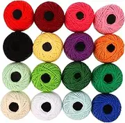 JEWEDECO Embroidery Thread Kit Rolls of Sewing Threads m Spool Easy to Use for Levels