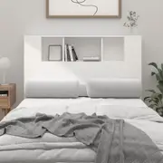 Headboard Cabinet White 120 cm vidaXL