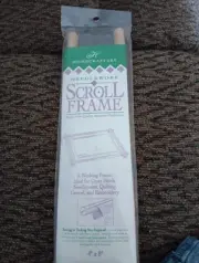 Homecrafters Needlework Scroll Frame Wooden 4" x 8" NEW Sealed