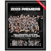 Collingwood Magpies 2023 AFL Premiers Official Sportsprint Framed