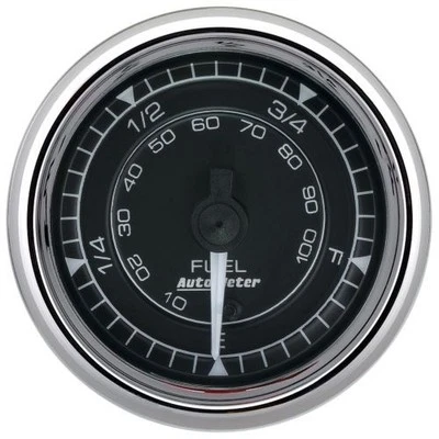 Auto Meter 9710 2-1/16" Fuel Level Gauge - 0-280O Programmable, Chrono Chrome