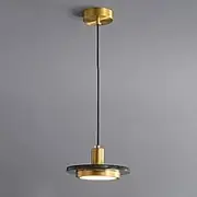 TONFON Modern Minimalist Brass Chandelier Marble Pendant Light with Acrylic Panel LED Decorative Lighting Hanging Light for Kitchen Island Living Room Bedroom Bedside Dining Room Hallway Ceiling Light