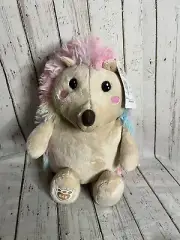 Build A Bear Cool Quills Hedgehog Rainbow Plush NWT