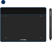 XP-PEN Deco Fun S Graphic Drawing Tablet 6x4 Inches Digital Sketch Pad OSU Tablet for Digital Drawing, OSU, Online Teaching-for Mac Windows Chrome Linux Android OS (Blue)