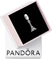 [PANDORA] Jewelry Sterling Silver Eiffel Tower Charm, Sterling Silver, Cubic Zirconia