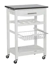 Linon Clarke White Kitchen Cart