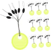 Mipcase 100pcs Rubber Fishing Line Float Stoppers Durable for Stream River Lake and Ocean Fishing Convenient Sinkers for Line Essential Tool for Anglers