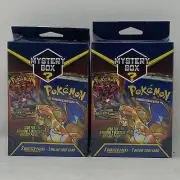 Pokemon Mystery Hanger Box MJ Holding 3 Booster Packs Vintage Packs Ships Today